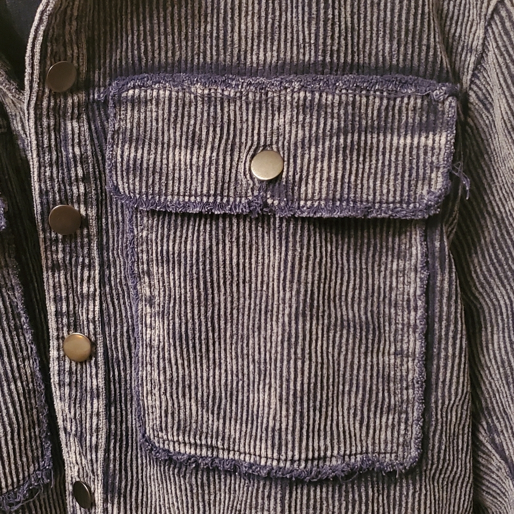 POL Navy Corduroy Jacket - Picture 3 of 11